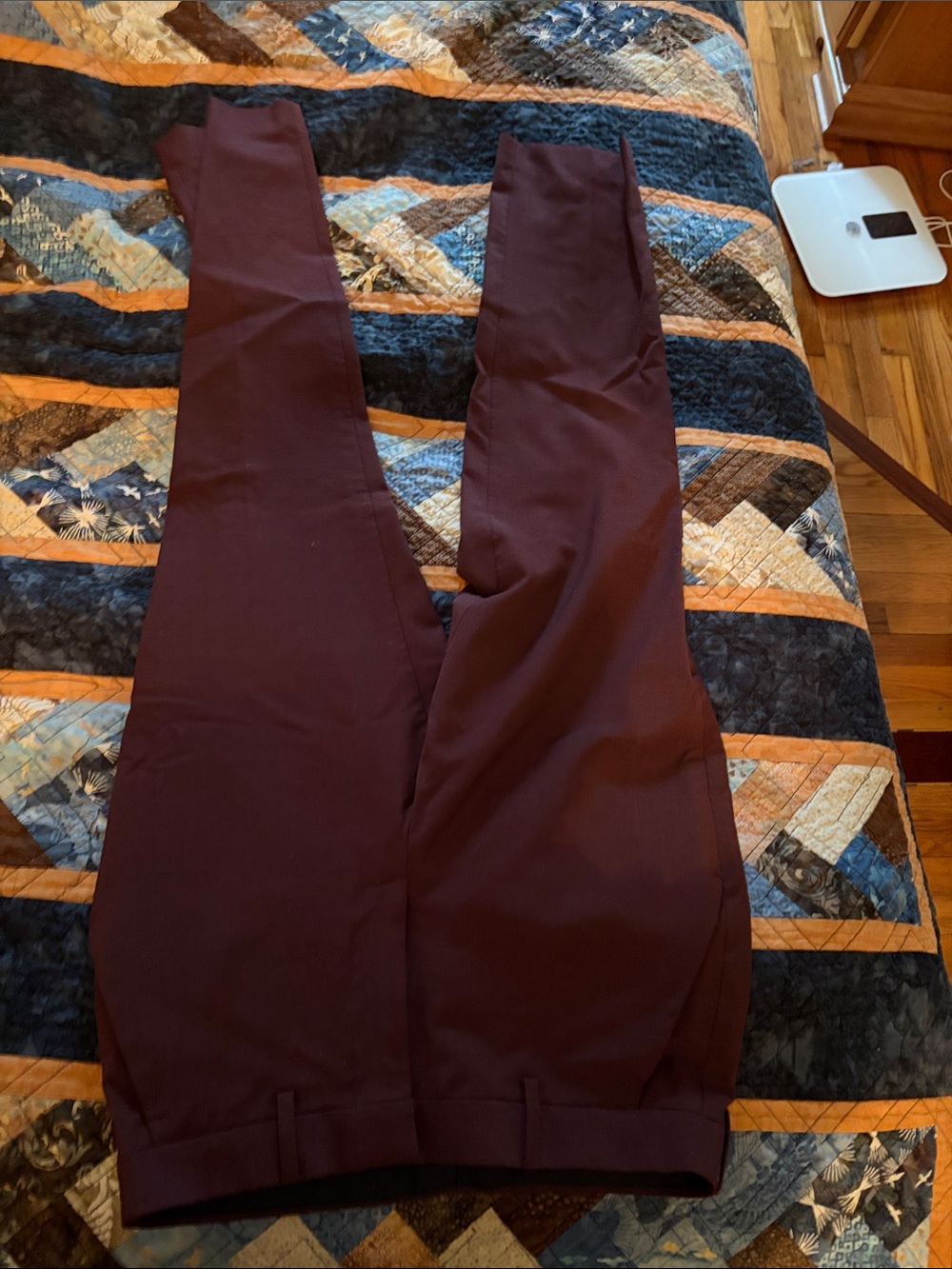 Express Men's Slim Dress Pants in Wine